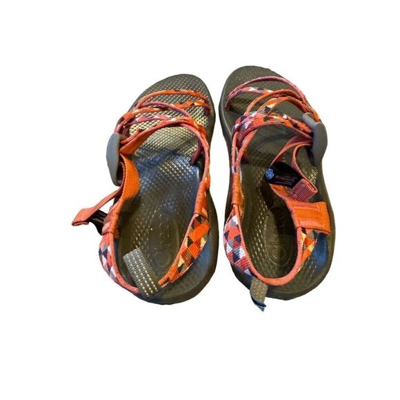 Chaco Girls Orange Strappy Sport Sandals Size 5 - Picture 3 of 7